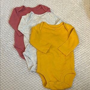 Cozy Kids One Piece Set - Mustard, Gray, and Pink